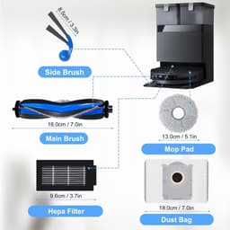 ECOVACS DEEBOT T30C Omni Stofzuiger Vervangingsonderdelen Kit — thumbnail 2