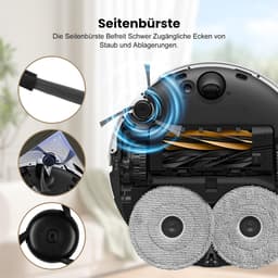 Ryoudavell - 26-delige Accessoireset voor Dreame X50 Ultra Complete / L50 Pro Ultra / X50 Master / L40s Pro Ultra / Matrix10 Ultra - 2 hoofdborstels, 6 schoonmaakdoeken, 4 HEPA-filters, 6 stofzakken en 6 zijborstels — thumbnail 5