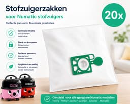 Numatic stofzuigerzakken voor Henry, Hetty en James stofzuiger - 20 stuks — thumbnail 2