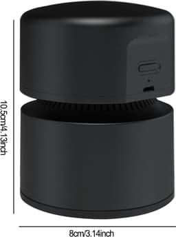 Bureau-stofzuiger — Mini-bureauzuiger — USB-oplaadbaar — Bureau-stofverwijderaar — 360° draaibaar ontwerp — Ideaal voor scholen, kantoren en thuis — Groen — thumbnail 2
