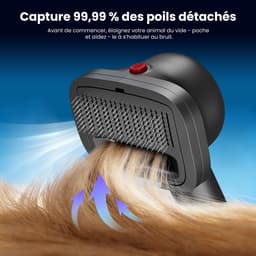 Draadloze Stofzuiger Met Flexibele Slang Van 1 M, Zuigkracht Van 58 Kpa En Gebruiksduur Van 75 Minuten, 2-In-1 Dierenborstel, Led-Touchdisplay, Draadloze Handstofzuiger Voor Dierenharen, Draadloze Steelstofzuiger Voor Thuis En In De Auto — thumbnail 2