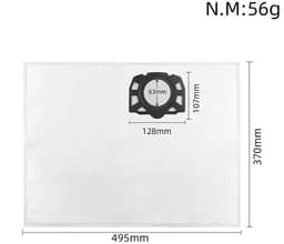 10 stuks stofopvangzak geschikt voor Kärcher WD2 Plus, WD3S WD 3 S, WD 3 V, SE4001, SE4002 - Bouwstofzuigeraccessoires - Stofzuigerzakken - stofzuiger zakken — thumbnail 2