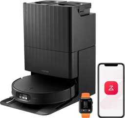 Roborock Qrevo Edge 2-robotstofzuiger-25.000 Pa-7,98 cm ultraslank ontwerp-12 mm dweilheffing-80℃ Warmwatermopwas&Zelfreinigend Station-FlexiArm Technology-RetractSense navigatiesysteem-dubbel anti-klitssysteem-Reactieve AI en Roborock app-bediening. — thumbnail 1