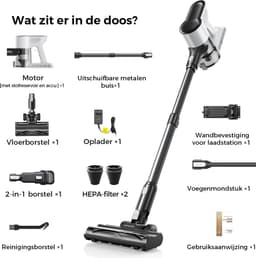 VACTechPro F02 Lite Steelstofzuiger Draadloos - 50000Pa - 550W - 50 Min — thumbnail 5