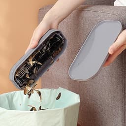 Kruimelschraper Tafel - Schoonmaakborstel Haren - Dagelijks Schoonmaken - Ergonomische Greep - 198 cm Lengte - Grijs — thumbnail 4