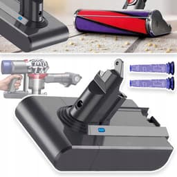 Vervangende Accu Voor Handstofzuiger, Compatibel Met Dyson V6 DC58 DC59 DC61 DC62 DC72 DC74 SV03 SV05 SV06 SV07 SV09 595 650 770 880 - 21,6v Accu's Voor Draadloze Stofzuigers — thumbnail 1