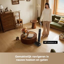 Dreame Stofzuiger T12 PRO R Wet and Dry | Zelfreinigend | 25000 Pa zuigkracht | Huisdieren | Anti-klit | Onder meubels - 180° | Geurvrij | Streepvrij | Lichtgewicht | Lange looptijd - 60 min | Allergie | Parket - Tegels | Schoon water systeem — thumbnail 5