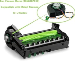 Stofzuiger Motor - Reserveonderdeel Waaiermotor - Robotstofzuiger Reparatie - Geluidsreductie Technologie - 3 x 2 x 1 cm - Zwart — thumbnail 3