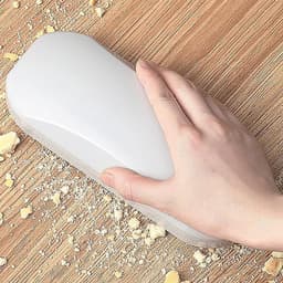 Handmatige Kruimelborstel - Tafelkruimelveger - Snel Opruimen - Stevig ABS Materiaal - 20 cm Lengte - Wit — thumbnail 4