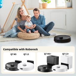 15 stuks Reserve Accessoires Compatibel met Roborock Q7 M5/M5+, Q7 L5/L5+ Robotstofzuiger - 1 Hoofdborstel, 6 Filters, 4 Zijborstels, 4 Dweildoeken — thumbnail 2