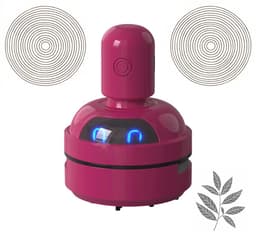 KZQ Tafelstofzuiger, draadloze handstofzuiger/droger, toetsenbordreiniger. Compact en draagbaar, geschikt voor thuis, op kantoor en in de auto. Rood. — thumbnail 1