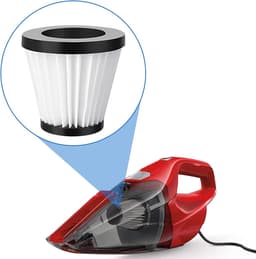 2 vervangbare handstofzuigerfilters, geschikt voor Dirt Devil Scorpion handstofzuigers, geschikt voor SD20005RED, SD30025B, BD22025, vervangingsonderdelen, geschikt voor F117, AD40117 — thumbnail 3