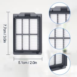 Dailygoods- HEPA Filter 4 Stuks - Vervangingsfilter - Geschikt voor iRobot Roomba 405/505 - Wasbaar en Herbruikbaar - Filtert 99,98% van Allergenen - Stofzuigerfilter — thumbnail 2