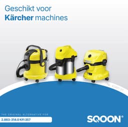 SQOON® Stofzuigerzakken geschikt voor Karcher WD 2 PLUS & WD3 series - KFI 357 - Model 2.863-314.0 - 5 stuks — thumbnail 5