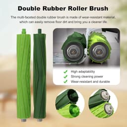 PolkaHome® 38-delige vervangingsset geschikt voor iRobot Roomba Combo J7+/J9+/10 Max – 4 hoofdborstels, 8 zijborstels, 8 HEPA-filters, 8 stofzuigerzakken, 8 dweilpads, 1 schroevendraaier, 1 2-in-1 borstel, accessoires & onderdelen. Compleet Pakket — thumbnail 4