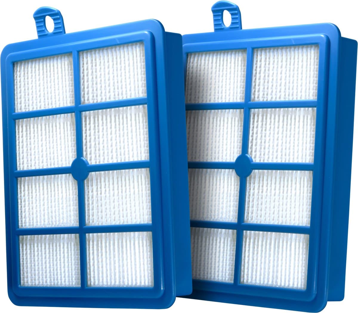 2x Dparts HEPA filter geschikt voor Philips AEG Electrolux - H12 stofzuiger hepafilter voor Performer - PowerPro - Jetmaxx series - stofzuigerfilter allergiefilter - nr. FC8031 - FC8031/01 - AFS1W - EFH12W — afbeelding 1