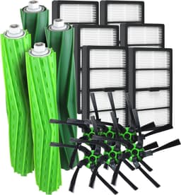 Dparts XL vervangingsset geschikt voor iRobot Roomba S9 en S9+ - 6 HEPA filters - 6 zijborstels - 4 rubberen borstels - filterset - dubbele hoofdborstels - filter vervangkit nr. 4655986 — thumbnail 1