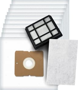 10x Dparts stofzuigerzakken en 1 HEPA filter geschikt voor Nilfisk One en Coupe Neo series - EPA 10 stofzuigerfilter hepafilter H10 - nr. 78601000 - 107414332 — thumbnail 1