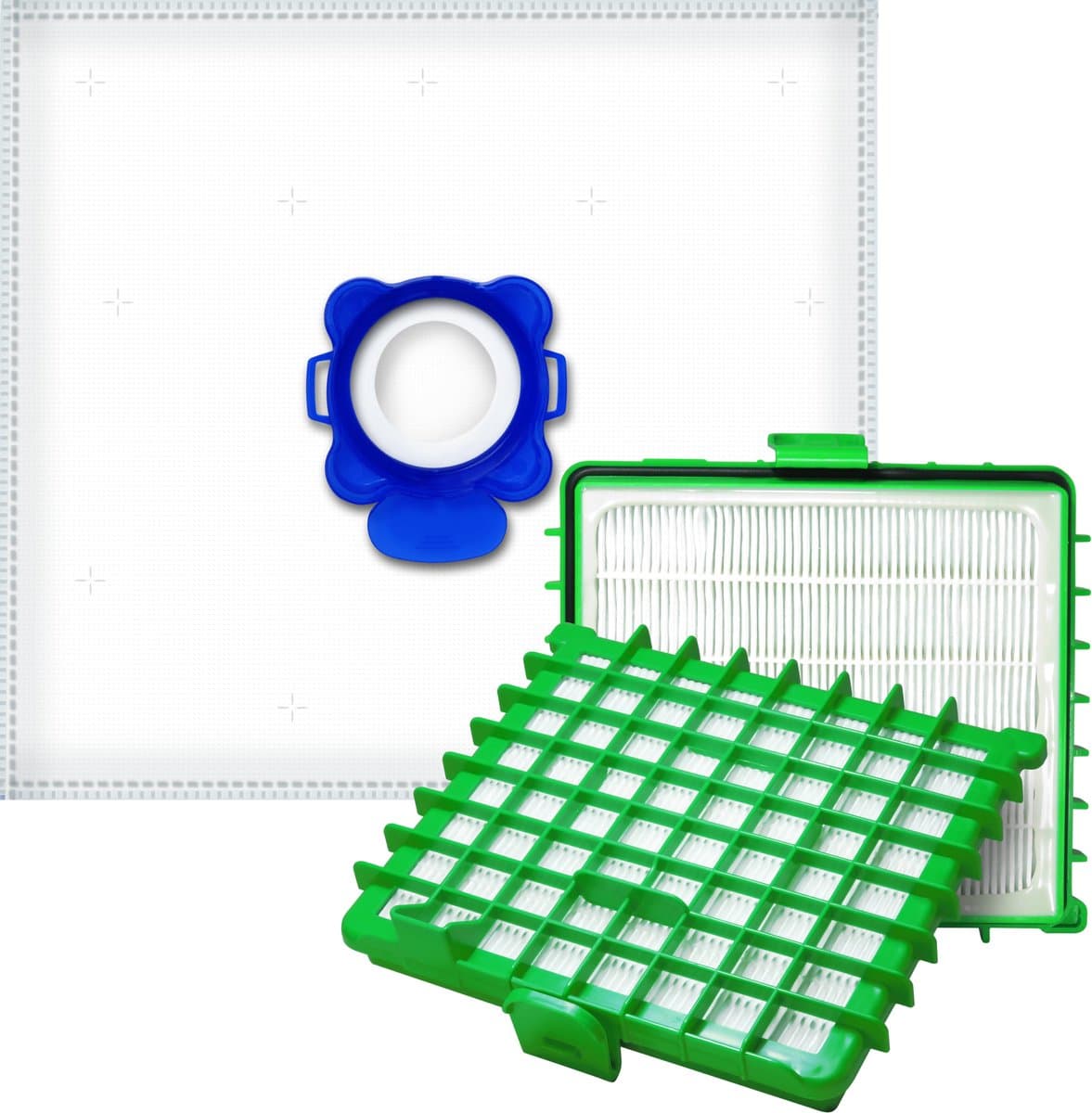 Dparts Wonderbag Universal Service Kit - 10 Stofzuigerzakken + 2 HEPA Filters - Geschikt voor Rowenta Tefal Moulinex stofzuiger — afbeelding 1