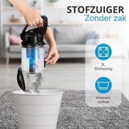 Sanovy ProPower-9100+ Krachtige Stofzuiger Zonder Zak - 3L - Compact - Blauw — thumbnail 3
