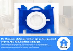 Kleanburg® - Geschikt voor AEG VX8 X Silence - Stofzuigerzakken - 20 stuks — thumbnail 5