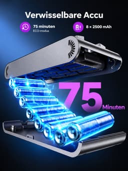 Nyoz draadloze stofzuiger G8 - Steelstofzuiger - 680W - 70.000 Pa — thumbnail 3