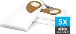 5x Stofzuigerzakken geschikt voor Nilfisk Buddy II, Buddy 2, Buddy II 12 en Buddy II 18 INOX - Stofzuigerzak van Professioneel Microfiber Kwaliteit - Zakken van stevig materiaal met verbeterde prestaties - — thumbnail 1