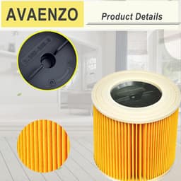 3 pieces cartridge filters KFI 3310 for Kärcher wet/dry vacuum cleaner and vacuum cleaner item number 2.863-303.0 - ShopVlot — thumbnail 4
