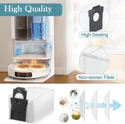 10 vervangende stofzakken geschikt voor Dreame L10s Pro Ultra Heat / L10s Ultra Gen 2 / X40 Ultra / L40 Ultra / X30 Ultra / X50 Ultra – 3.2L filterzak-accessoires — thumbnail 4