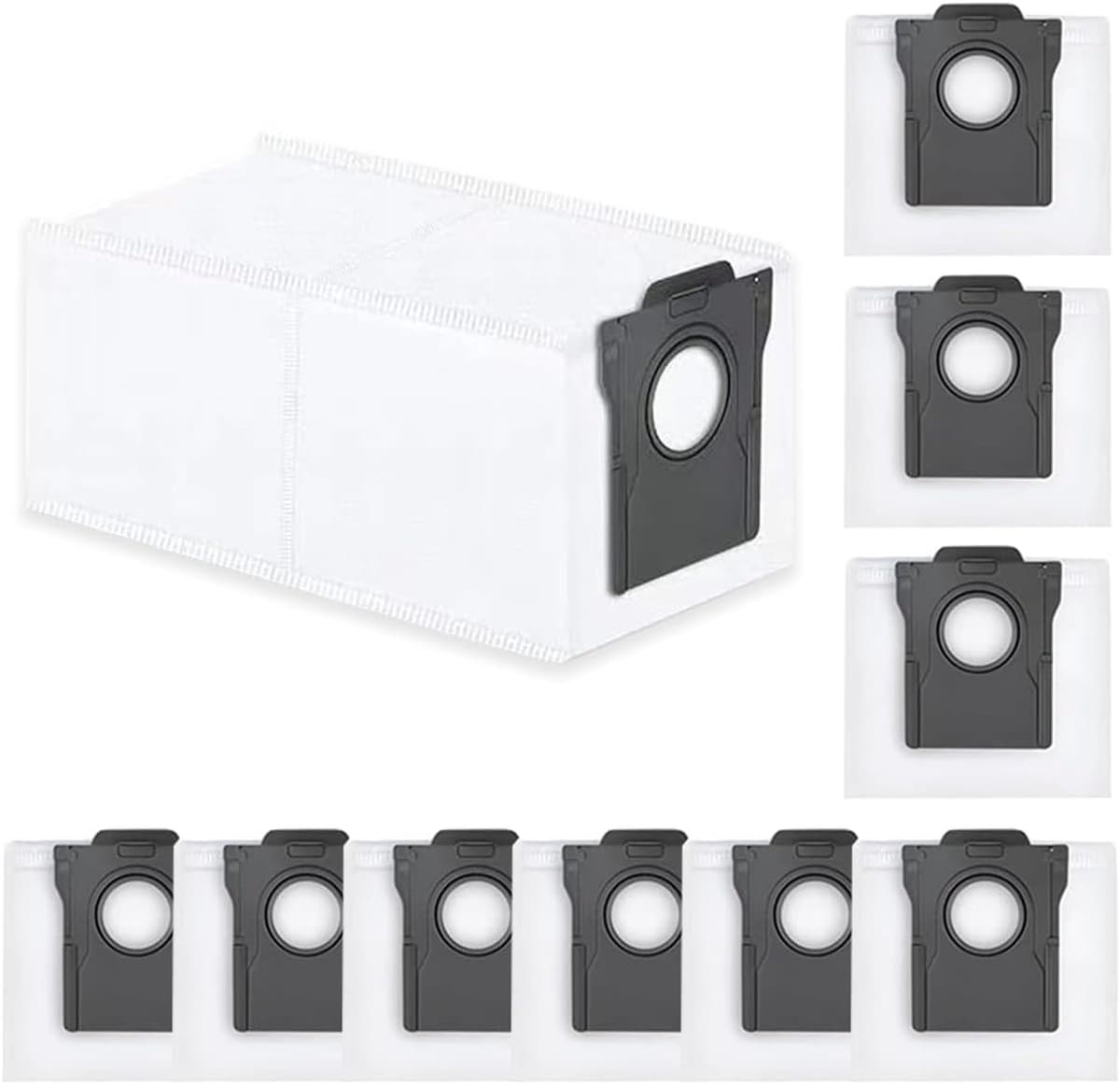 10 vervangende stofzakken geschikt voor Dreame L10s Pro Ultra Heat / L10s Ultra Gen 2 / X40 Ultra / L40 Ultra / X30 Ultra / X50 Ultra – 3.2L filterzak-accessoires — afbeelding 1