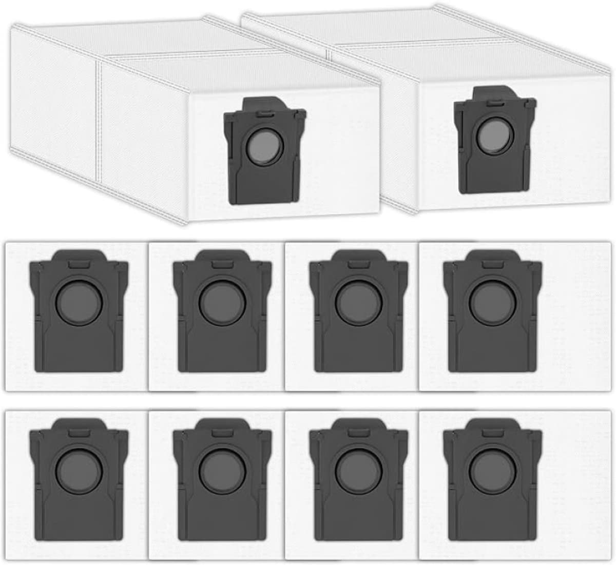 10 Stuks Stofzuigerzakken voor Dreame L10s/L20/L10/L10s Pro/D30/L40/X40/X50/X60 Ultra, L40s Ultra AE/CE, L40 Gen 2, D10 Plus Gen 2, Aqua10, Mova S20/P10/V50, P10 Pro/P50/V50/E40/Z60 Ultra — afbeelding 1
