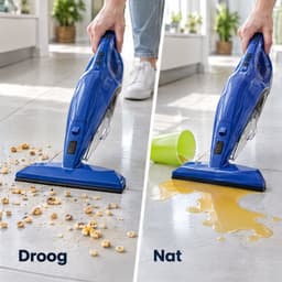 Cheqo® Kruimeldief Nat en Droog - Draadloze Handstofzuiger met Slang en Opzetstukken - Kruimelzuiger Snoerloos - Autostofzuiger - Mini Stofzuiger - Raamzuiger - Vlekkenreiniger met Sproeifunctie voor Bank en Tapijt - Zetelreiniger — thumbnail 2