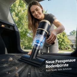 Handstofzuiger draadloos - 4-in-1 Auto Stofzuiger - 20000 Pa – 6000 mAh- Kruimeldief - Led display en blaas en opblaasfunctie - Zwart — thumbnail 5
