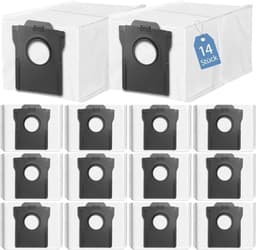 14 stofzuigerzakken voor Dreame L10s Ultra Gen 2/Gen 3, L40s Pro Ultra, X40/X50 Ultra Complete, X20/X30/X50, Aqua10 Ultra, Mova P50/Z60/P10/E30/V50 robotstofzuiger, 3,2 L — thumbnail 4