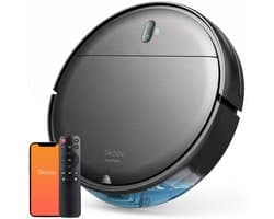 Skoov EcoPulse Robotstofzuiger met Dweilfunctie en Laadstation - Dweilrobot - Stofzuiger Robot en Dweil in 1 - Huisdieren en Hondenharen - Dynamische Navigatie - App & Afstandsbediening - Zwart
