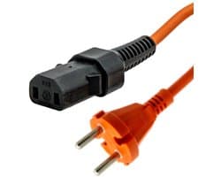 SQOON® afneembaar snoer geschikt voor Nilfisk VP300 / VP600 / VP930 stofzuiger - gelijk aan 107402901 - 15 meter H05VV-F 2x1,0 mm²