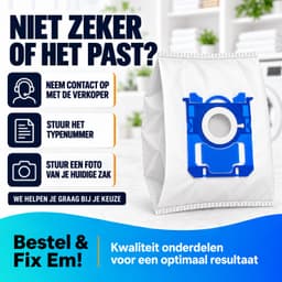 Fixem Stofzuigerzakken 20 Stuks, Geschikt voor Philips AEG Electrolux S-Bag, Standard Bag 3-D, VX9 Serie, PH99 — thumbnail 5