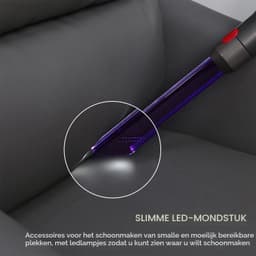 Kierenzuigmond met LED - Smal - Voor Dyson V7 V8 V10 V11 V15 — thumbnail 5