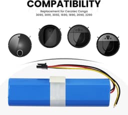 Stofzuigeraccu - 3400 mAh - 14,8 V - Li-ion — thumbnail 5