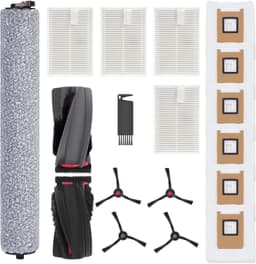 Pyreta - C28 Accessoires Vervanging geschikt voor eufy C28 Omni Stofzuiger, C28 Accessoires Kit Inclusief 1 Hoofdborstel, 1 Roller Mop, 4 Zijborstels, 4 HEPA-filters, 6 Vervangende Stofzakken — thumbnail 1