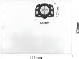 15x Stofzuigerzakken & 2 filter geschikt voor Karcher WD2 Plus, WD3 (Battery), KWD1, KWD2, KWD3, WD3.200 - WD3.800 M - stofzuigzak stofzakken — thumbnail 3