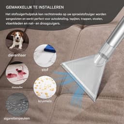 EXCITAT Reinigingstips - Stofzuigermondstukken - Multifunctioneel - Geschikt voor tapijten, trappen, stoelen - 2 stuks — thumbnail 3