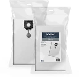 SQOON® Stofzuigerzakken Geschikt voor Kärcher NT 40/1 & NT 50/1 – Vervangt Model 2.889-155.0 – High Filtration voor Industrieel Gebruik - 5 Stuks — thumbnail 1