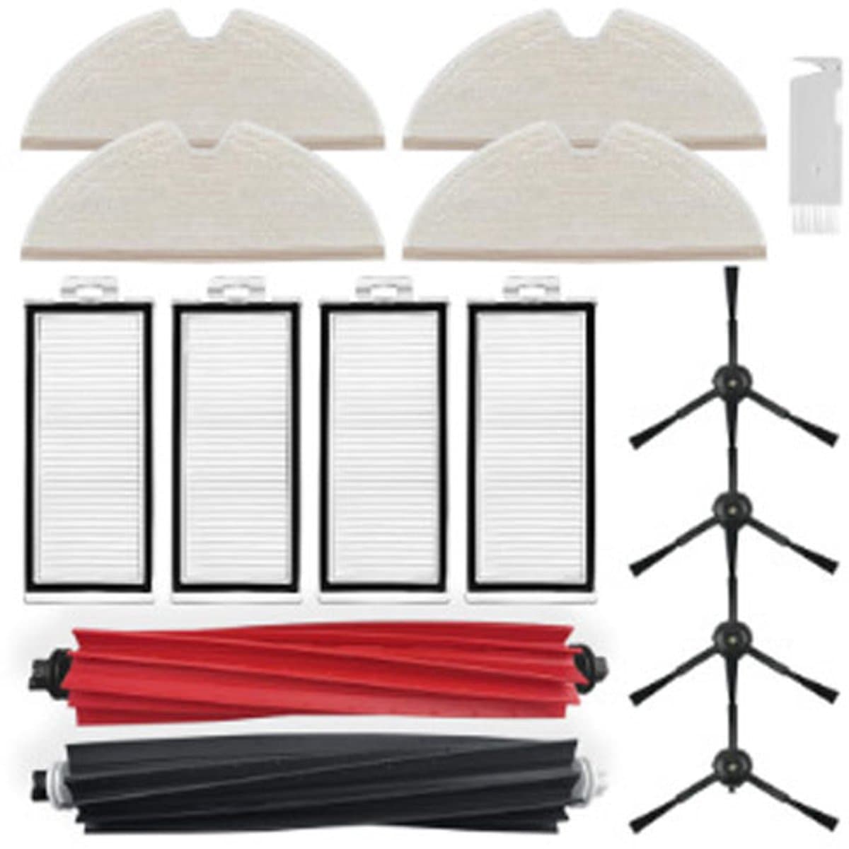 Geschikt voor Roborock Q5Pro/Q5 PRO+/Q8 Max /Q8 Max + Accessoires voor stofzuigers: filter, zijborstels en hoofdborstelset vervangingsonderdeel-15 stuks — afbeelding 1