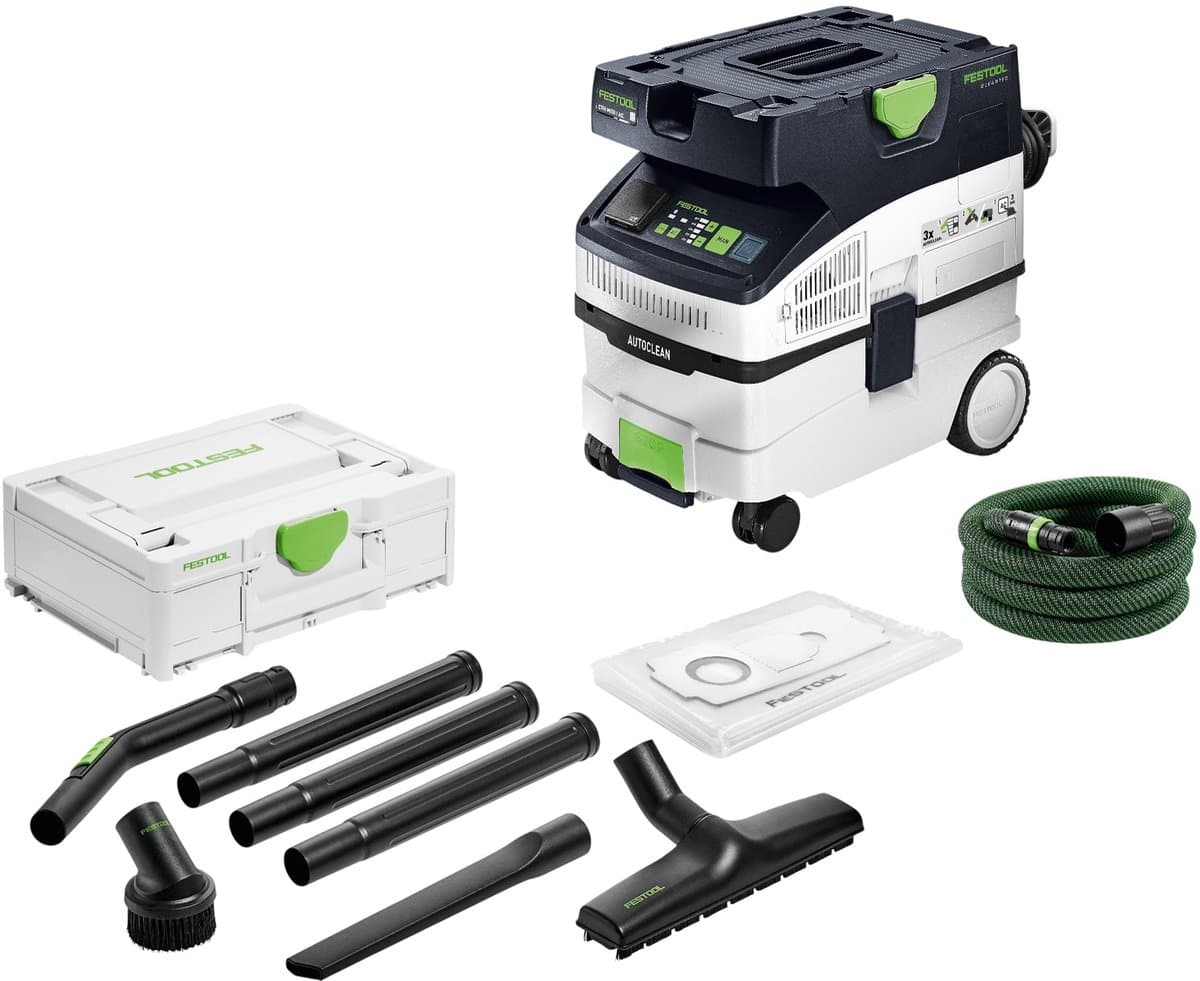 Festool CTH MIDI I AC CLEANTEC mobiele afzuigunit 1200 W 15 l stofklasse H + standaard reinigingsset — afbeelding 1