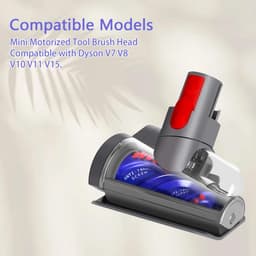 Mini Turbo Borstel - Geschikt voor Dyson V7 V8 V10 V11 V15 Stofzuigers, Motoris茅e voor Banken, Auto's & Matrassen — thumbnail 2
