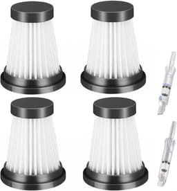 4-delige HEPA Filterset - Geschikt voor Moosoo K12/K12 Pro/K13, Genius Invictus One 1.0/2.0, Foxnovo 13KPA Handstofzuigers — thumbnail 1