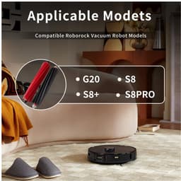 2 Stuks Afneembare Hoofdborstel geschikt voor Roborock S8/S8+/S8 Pro/G20 - Stofzuiger onderdeel - Roller Borstel - Robotstofzuiger Onderdelen — thumbnail 3