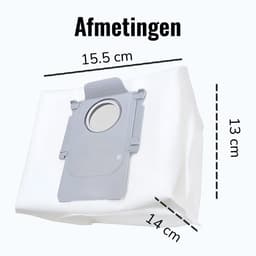 12x Stofzuigerzakken geschikt voor Roborock Q5+, Q7+ en Q7 Max+, S7 MaxV Ultra, S7 Pro Ultra, Q8+ max en pro, S8+ S8 Pro Ultra stofzakken zakken zuigstation - StrongFlow — thumbnail 5