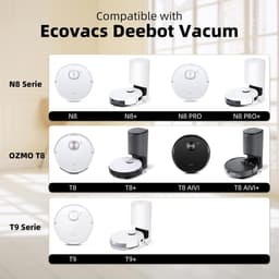 21 stuks accessoires gescht voor Ecovacs Deebot N8 N8+ N8 Pro N8 Pro+ OZMO T8 T8+ T8 AIVI T8 AIVI + T8 Pure T9 T9+ N10 Plus stofzuiger, reserveonderdelen, 2 hoofdborstel, 6 filters, 8 zijborstels, 4 — thumbnail 2